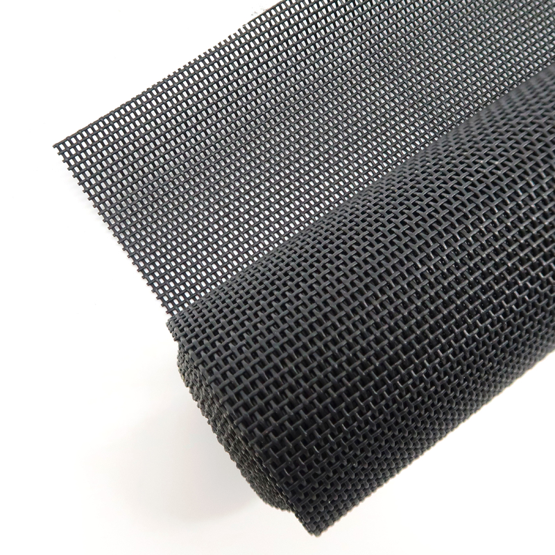 Sichtbarkeit Leichtgewicht 280 g/m2 PET-Gitterbildschirm 15x11 Gitterzahlen für breite Abdeckung Schwarz und Grau