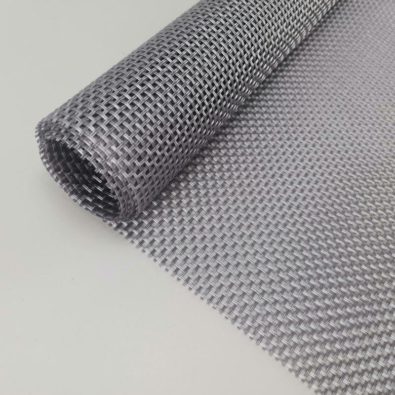 280 g/m2 0,35 mm Schwarz-Grau-Polyester-Gitterbildschirm 30m-100m Länge 15x11 Gitterzahlen