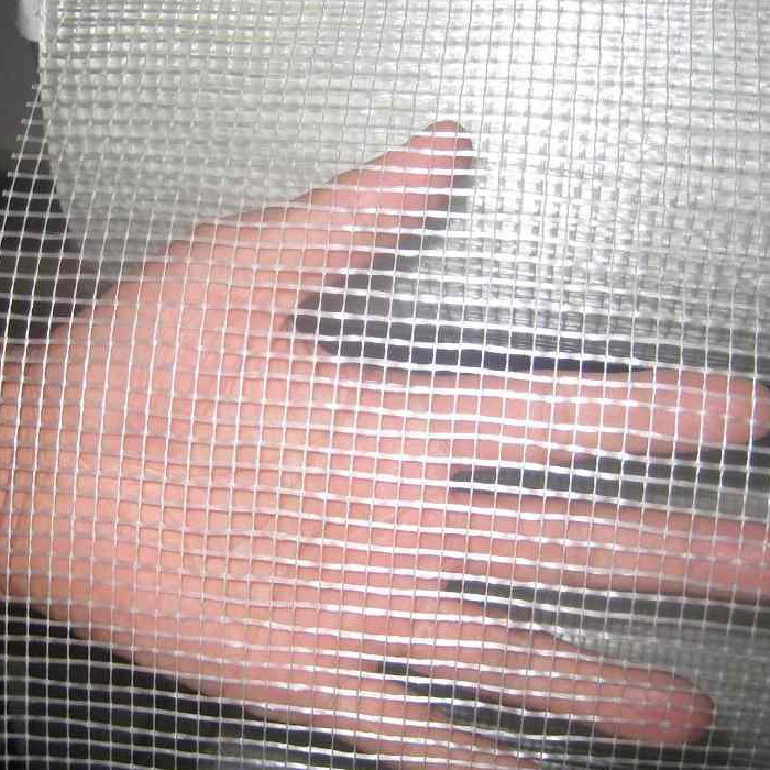 Stärke C Glasfaserglasnetz Weiß / Blau Quadrat Lochnetz Rollen für Wand