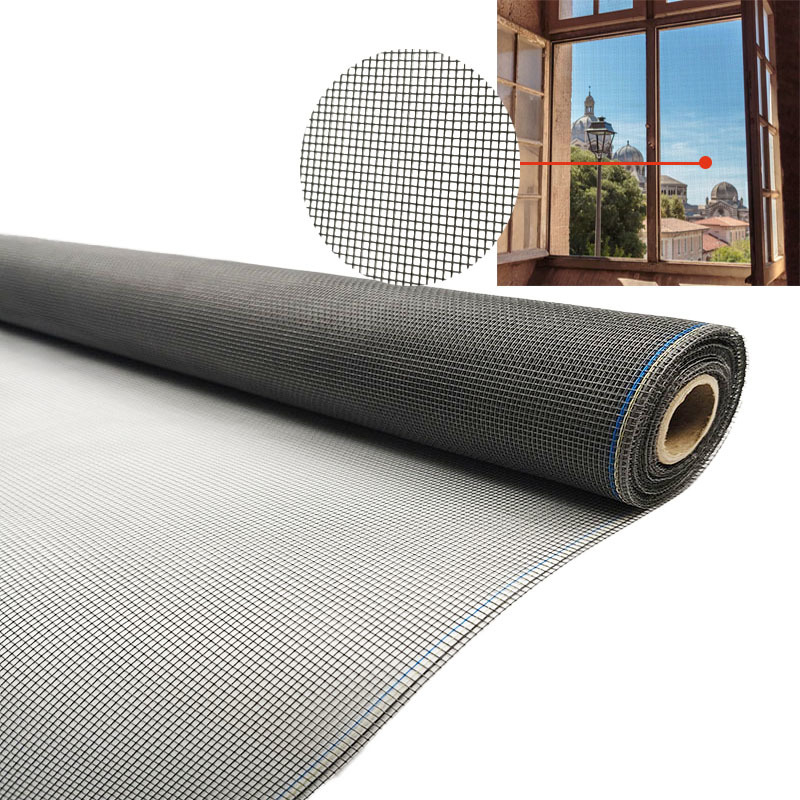 Maßgeschneiderter PVC-beschichteter Mückenschutz-Fensterrahmen für Schlafzimmertüren, orangefarben beschichtet
