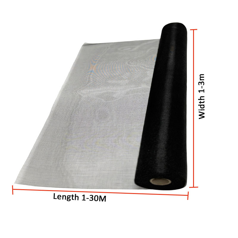 Anpassbares 22*22 Fiberglas-Moskitonetz mit gelber Beschichtung, 0,28 mm Drahtdurchmesser und 1,2 m Breite