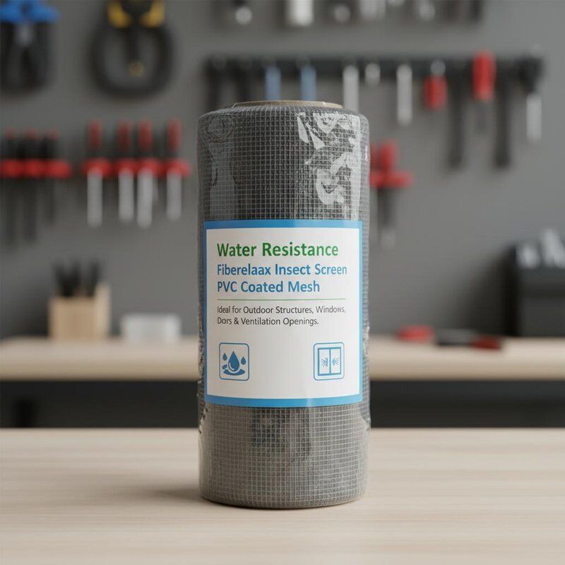 Wasserdichtes PVC-beschichtetes Insektenschutznetz Ideal für Außenbauten Fenster Türen und Lüftungsöffnungen