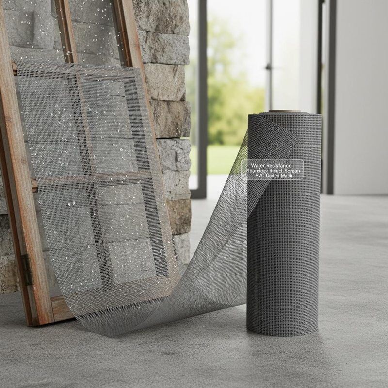 Wasserdichtes PVC-beschichtetes Insektenschutznetz Ideal für Außenbauten Fenster Türen und Lüftungsöffnungen