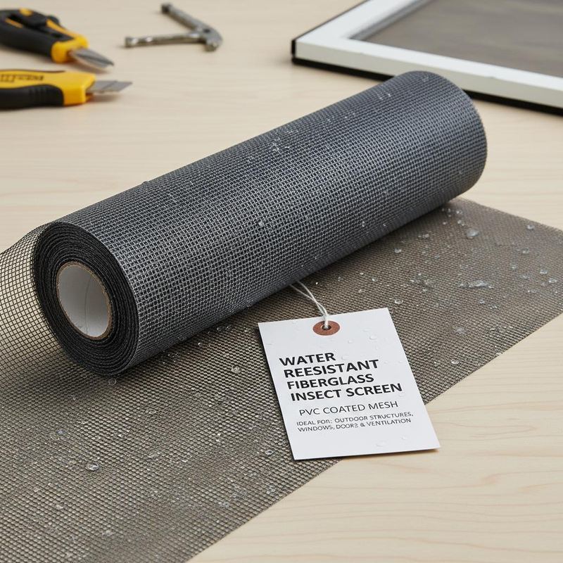 Wasserdichtes PVC-beschichtetes Insektenschutznetz Ideal für Außenbauten Fenster Türen und Lüftungsöffnungen