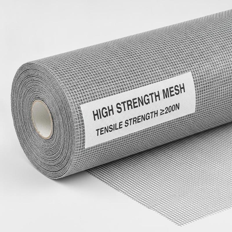 Plain Woven Fiberglass Insect Screen Offering Tensile Strength ≥200N Custom Logo High Strength Mesh for Doors and Windows
