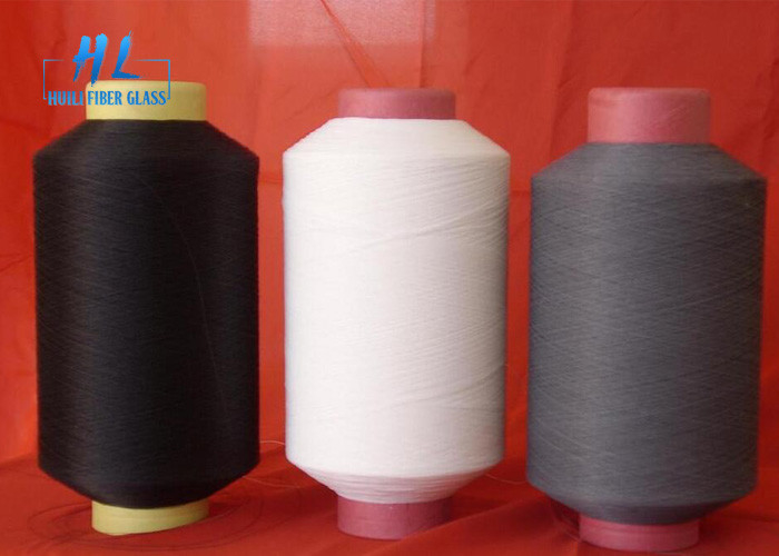 0.25mm schwarzes überzogenes Fiberglas-Garn PVCs feuerverzögernd für spinnendes Insektenschutzgitter