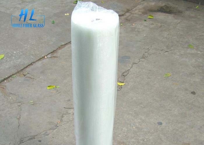 Filetarbeits-Masche 5*5mm des Fiberglas-90g 1m*50m für das Fassaden-System einfach zu transportieren