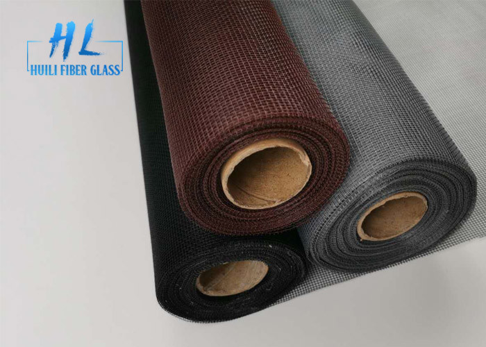 Schwarze graue Farbe 30m pro Rollenfiberglasdrahtgeflecht für Windows