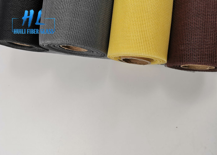 Machen Sie schwarzes Fiberglas-Moskito-Netz der Farbe18*16 zu Italien-Markt feuerfest
