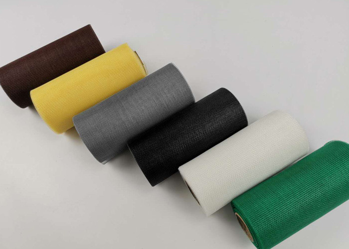 Farbe-PVCs des Elfenbein-17*14 Fiberglas-Moskito-Netz überzogenes für Windows