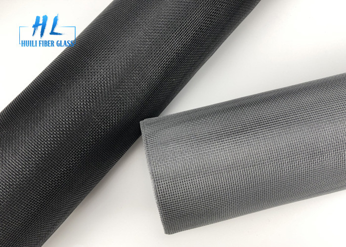 48ft*100ft PVC beschichtete Moskito-Maschen-Schwarz-Farbe 18*16 des Fiberglas-105g