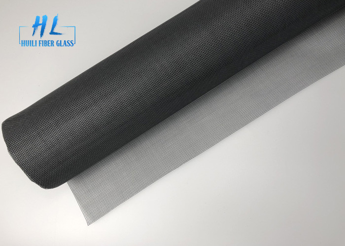 48ft*100ft PVC beschichtete Moskito-Maschen-Schwarz-Farbe 18*16 des Fiberglas-105g