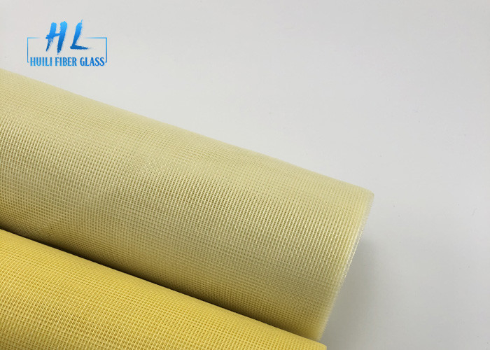 Gelbes überzogenes Fiberglas-Fenstergitter-Antimoskito Farbe-PVCs 1.2m * 30m