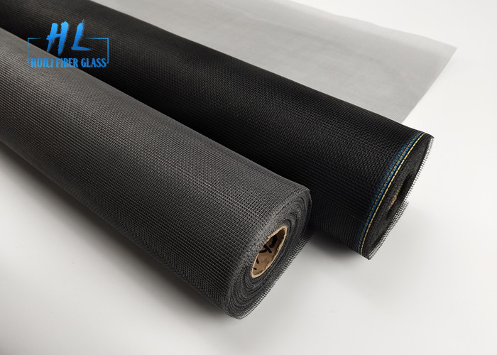 18*16 Plain Weave Fiberglass Mesh Screen Roll - Standard schwarz/grau - Haken schließen - Farboptionen