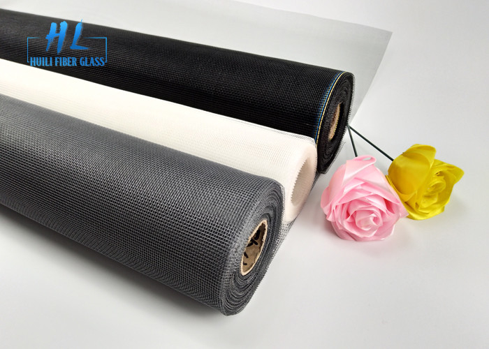 Einfaches Gewebe aus Glasfaser Moskitonetz 33 Tex Verhindert Schmutz Schwarz 0,6m-3,2m