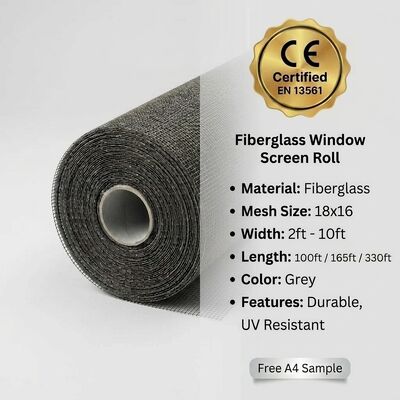 Fiberglas-Fenstergitter-Rolle zum Schutz vor Mücken und Insekten | Großhandel in Sondergrößen ab Werk