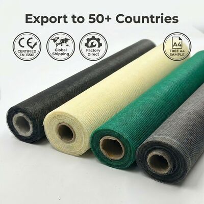 Factory wholesale16x13 Mesh 84g Green Corrosion-Resistant UV Protection Window Screen Insect Net Balcony Windproof Screen