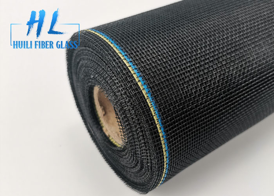 Leinwandbindung 48 Zoll-Fiberglas-Insektenschutzgitter-Schwarz-Farbe für Windows