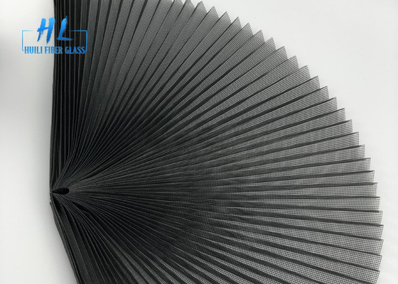 Grau Polyester-Plissee-Insektenschutzgitter 2.4m x 30m Rollen16mm 75g/M2 Gewicht