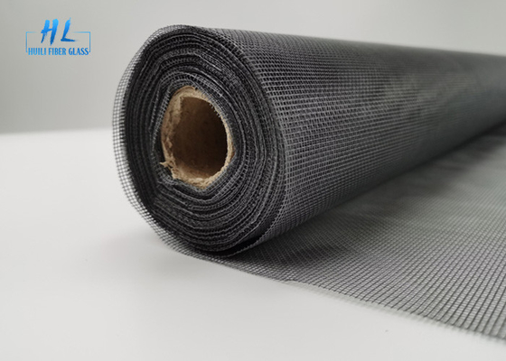 1.2m * 30m rollen beschichtetes Fiberglas-Fliegengitter der Maschen-18*16 graues PVC